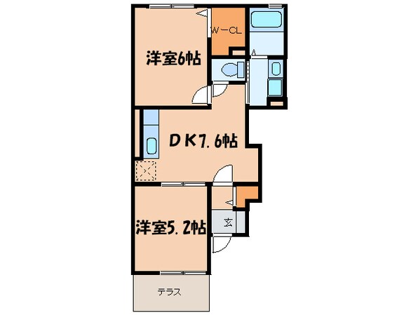 ラミアカ－サの物件間取画像